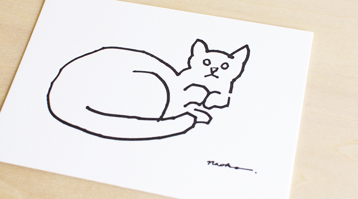 ネコのポストカード