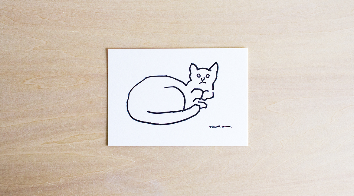 ネコのポストカード